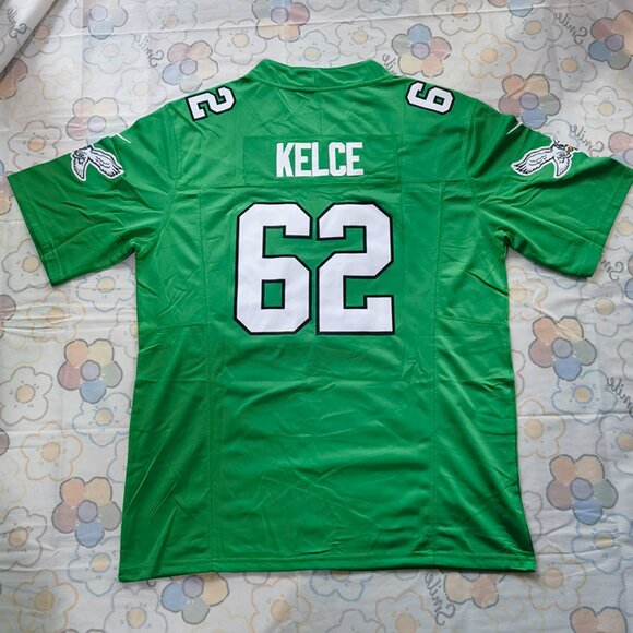 Philadelphia Eagles Green Number 62 Short-Sleeved Jersey - Picture 5 of 9